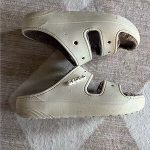 Crocs men’s  Fuzzy Slide Sandals